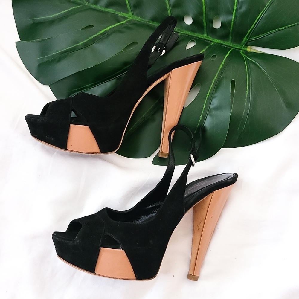 Sergio Rossi black heeled sandals